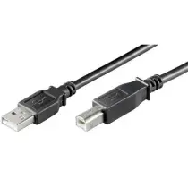 PremiumCord Kábel USB 2.0, A-B, 2m, čierny